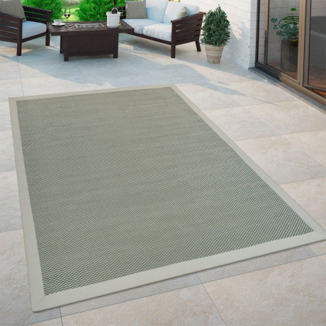 Paco Home Vloerkleed Sisala 270 Platweefsel, geweven, sisal look, randdessin, geschikt voor binnen en buiten afbeelding2 - 1