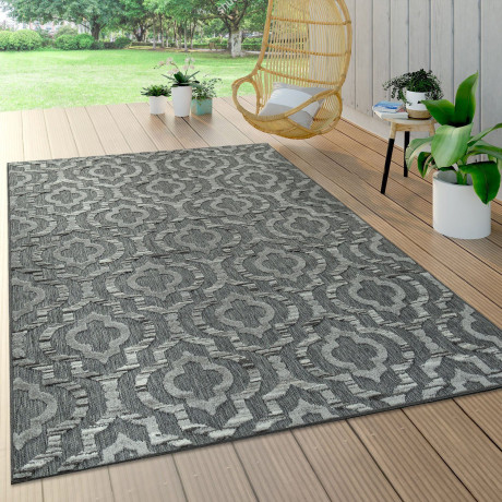 Paco Home Vloerkleed Stilo 861 Korte pool, 3D-design, geschikt voor binnen en buiten, woonkamer afbeelding2 - 1