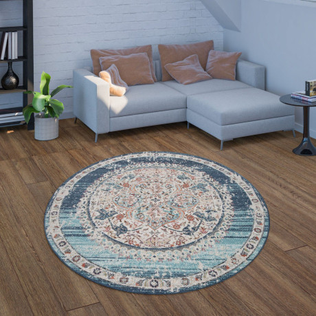 Paco Home Vloerkleed Torres 271 Korte pool, oriënt-look, vintage-design, geschikt voor binnen en buiten afbeelding2 - 1