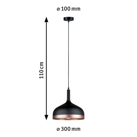 Paulmann Hanglamp Neordic Embla max. 1x20W Mat 230V Metaal (1 stuk) afbeelding2 - 1