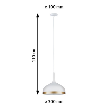 Paulmann Hanglamp Neordic Embla max. 1x20W Mat 230V Metaal (1 stuk) afbeelding2 - 1