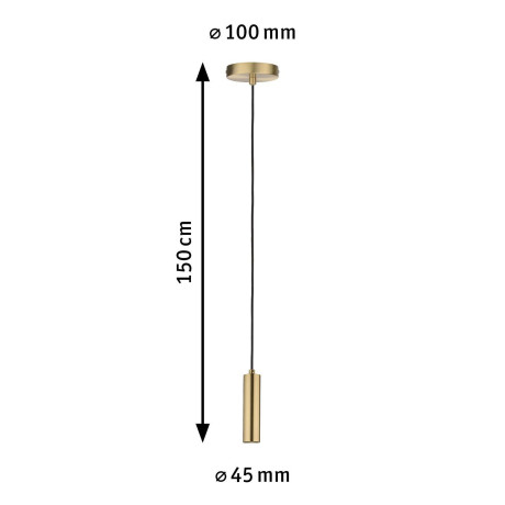 Paulmann Hanglamp Neordic Kine max. 1x60W 230V Metaal (1 stuk) afbeelding2 - 1