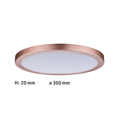 Paulmann Led-paneel Atria rond 300mm 19W 1450lm 4000K rosegoud 230V kunststof (1 stuk) afbeelding2 - 1