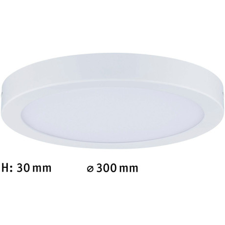 Paulmann Led-plafondlamp Abia led-scherm 300 mm 22 W mat-chroom kunststof afbeelding2 - 1