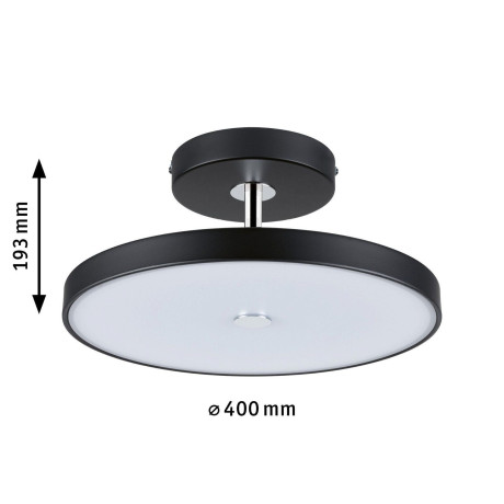 Paulmann Led-plafondlamp Hildor 30W 400 mm Zwart 230V 2700K Metaal/Kunststof afbeelding2 - 1