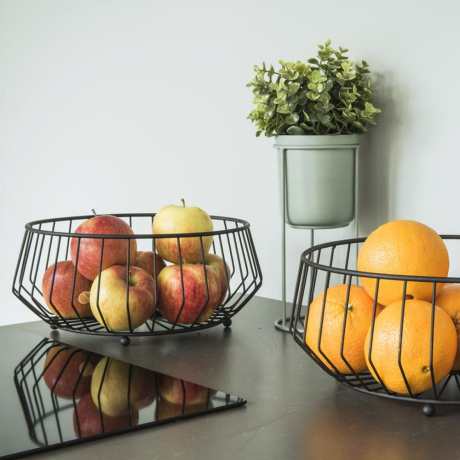 Linea fruitmand zwart - Ø 30 cm afbeelding2 - 1