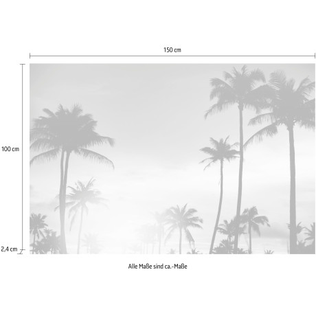 queence Artprint op acrylglas Palmen bij zonsondergang Fine Art-print in galeriekwaliteit afbeelding2 - 1