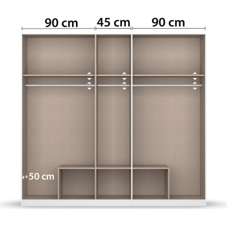 rauch Draaideurkast Gamma met 6 lades, in eenvoudig design topseller made in germany afbeelding2 - 1