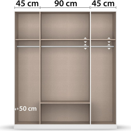 rauch Draaideurkast Gamma met 6 lades, in eenvoudig design topseller made in germany afbeelding2 - 1