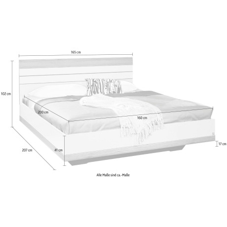 rauch Futonbed Tarragona met kleuraccenten in comfortabele zithoogte made in germany afbeelding2 - 1