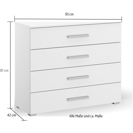 rauch Kast Koluna Breedte 93 cm met 4 grote lades voor veel opbergruimte MADE IN GERMANY afbeelding2 - 1