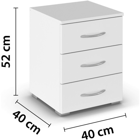 rauch Nachtkastje Torrent met 2 ruime lades, breedte 40 cm made in germany afbeelding2 - 1