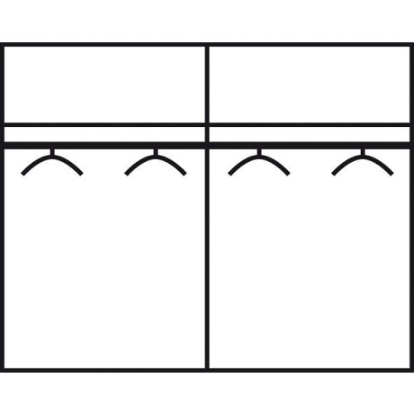 rauch Zweefdeurkast Imperial in 8 breedtes en 3 hoogtes afbeelding2 - 1
