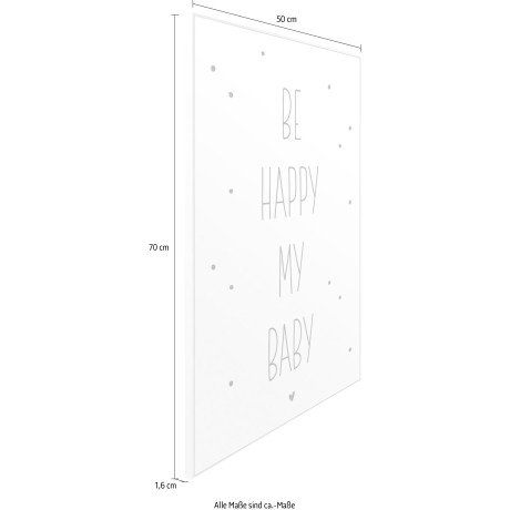 Reinders! Artprint Slim Frame White 50x70 Be Happy My Baby afbeelding2 - 1