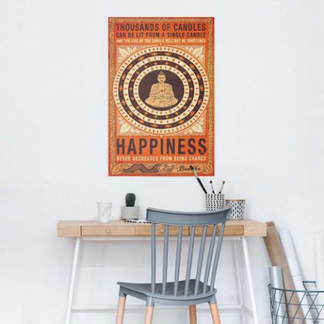 Reinders! Poster Buddha Happiness afbeelding2 - 1