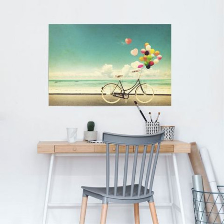 Reinders! Poster Luchtballon fiets afbeelding2 - 1