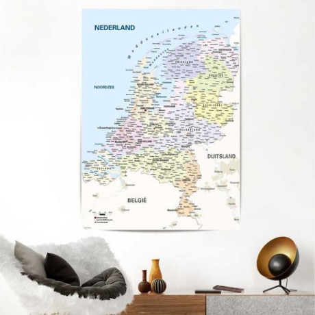 Reinders! Poster Schoolkaart Nederland afbeelding2 - 1