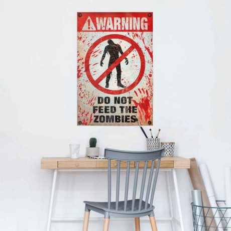 Reinders! Poster Warning! Do Not Feed The Zombies afbeelding2 - 1