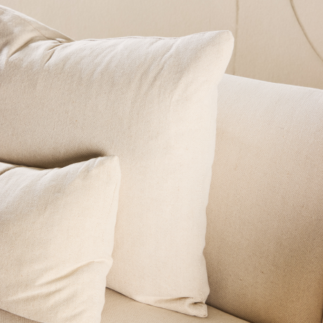 Rikki gestoffeerde 3-zits bank beige - 237 cm afbeelding2 - 1