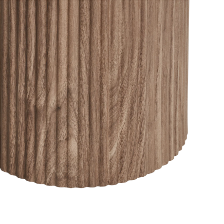 Ronda houten sidetable met keramiek blad bruin - 120 x 78 cm afbeelding2 - 1