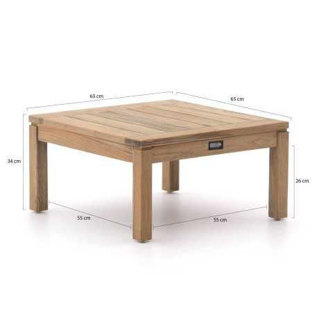 ROUGH Batang bijzet tuintafel 65x65x34cm - Laagste prijsgarantie! afbeelding2 - 1