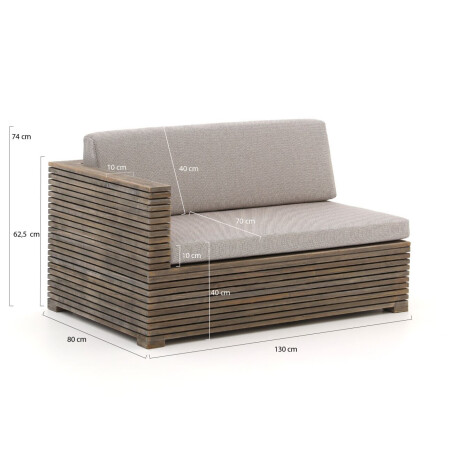 ROUGH-C chaise longue loungeset 3-delig - Laagste prijsgarantie! afbeelding2 - 1