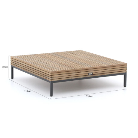 ROUGH-D lounge tuintafel 110x110cm - Laagste prijsgarantie! afbeelding2 - 1