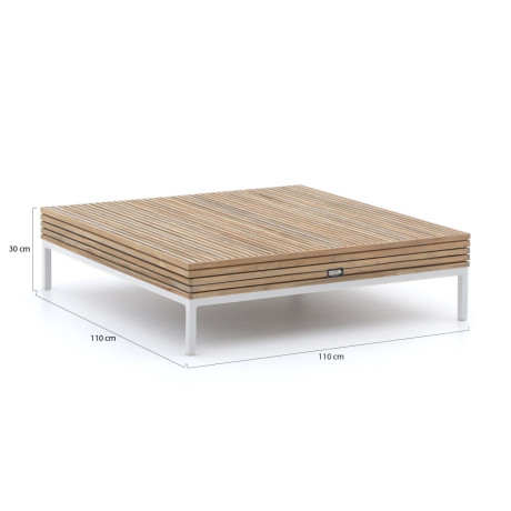 ROUGH-D lounge tuintafel 110x110cm - Laagste prijsgarantie! afbeelding2 - 1