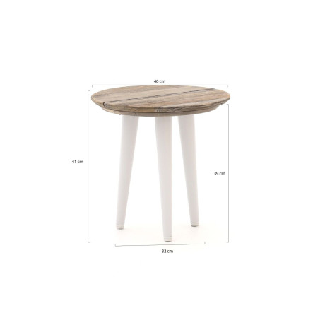 ROUGH-K bijzet tuintafel  ø 40cm - Laagste prijsgarantie! afbeelding2 - 1