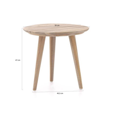 ROUGH-K bijzet tuintafel ø 50cm - Laagste prijsgarantie! afbeelding2 - 1