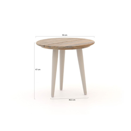 ROUGH-K bijzet tuintafel ø 50cm - Laagste prijsgarantie! afbeelding2 - 1