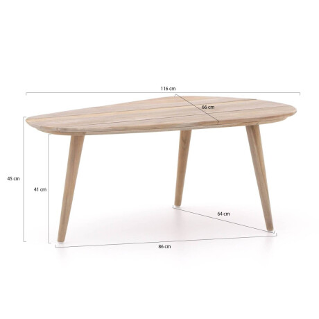 ROUGH-K lounge tuintafel 66x116x45cm - Laagste prijsgarantie! afbeelding2 - 1