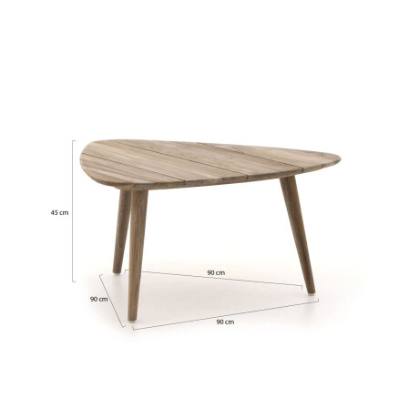 ROUGH-K lounge tuintafel 90x90x90x45cm - Laagste prijsgarantie! afbeelding2 - 1