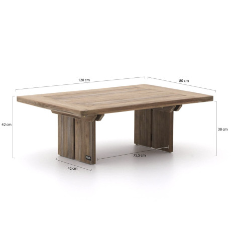 ROUGH-L lounge tuintafel 120x80x42cm - Laagste prijsgarantie! afbeelding2 - 1