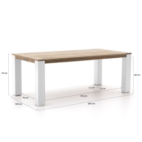 ROUGH-X dining tuintafel 200x100x76cm - Laagste prijsgarantie! afbeelding2 - 1