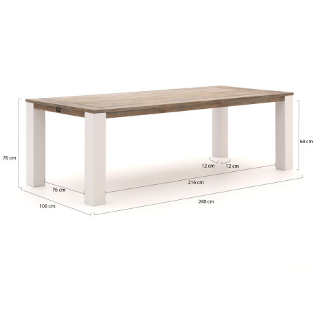 ROUGH-X dining tuintafel 240x100x76cm - Laagste prijsgarantie! afbeelding2 - 1