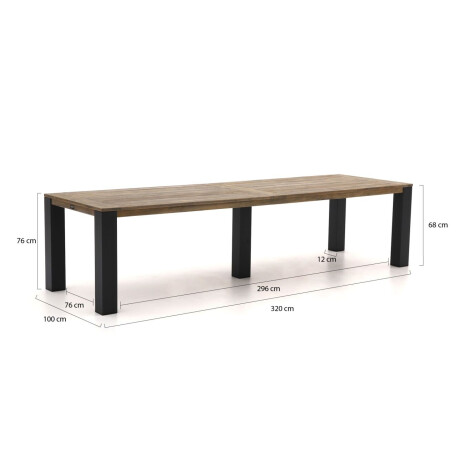 ROUGH-X dining tuintafel 320x100x76cm - Laagste prijsgarantie! afbeelding2 - 1