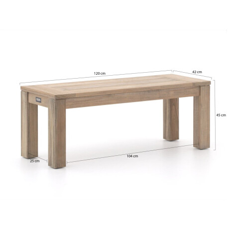 ROUGH-X picknickbank 120x42x45cm - Laagste prijsgarantie! afbeelding2 - 1