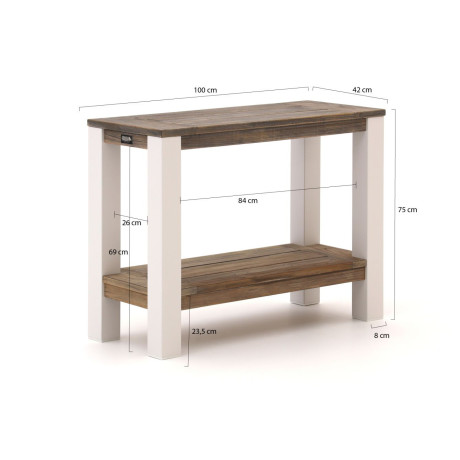 ROUGH-X sidetable 100x42x75cm - Laagste prijsgarantie! afbeelding2 - 1