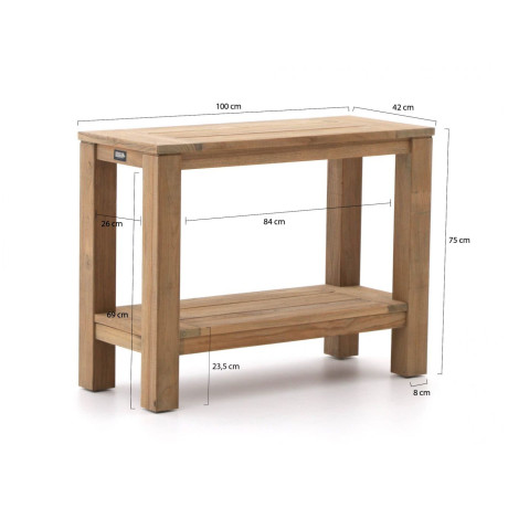 ROUGH-X sidetable 100x42x75cm - Laagste prijsgarantie! afbeelding2 - 1