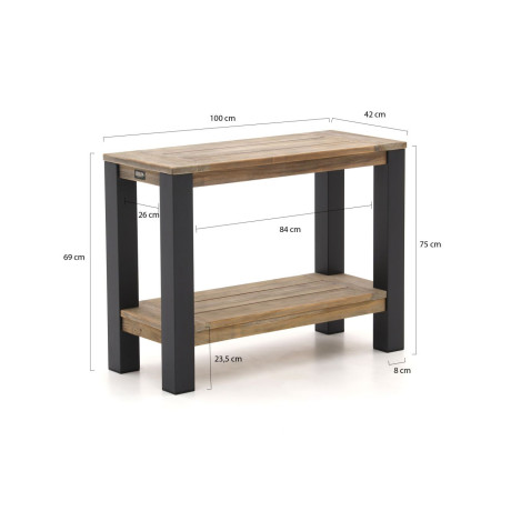 ROUGH-X sidetable 100x42x75cm - Laagste prijsgarantie! afbeelding2 - 1