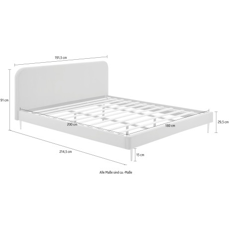 SalesFever Gestoffeerd bed Poten chroom goudkleur afbeelding2 - 1