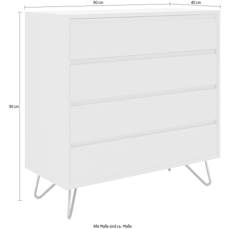 SalesFever Kast in mooie kleuren, dressoir, halkast, sidetable afbeelding2 - 1