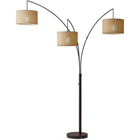 SalesFever Staande lamp Oliver met echte marmeren voet en 3 verstelbare armaturen (1 stuk) afbeelding2 - 1