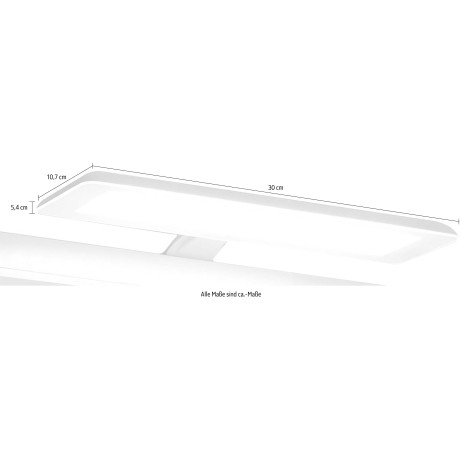 Saphir Led-spiegellamp Quickset 923 Badlamp 30 cm breed, lichtkleur koudwit, kunststof, 435 LM, 230V (1 stuk) afbeelding2 - 1