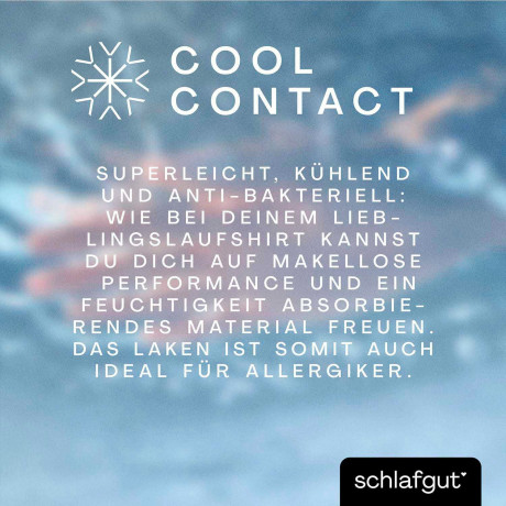 Schlafgut Hoeslaken Cool Contact 100% gekamd microvezel (1 stuk) afbeelding2 - 1