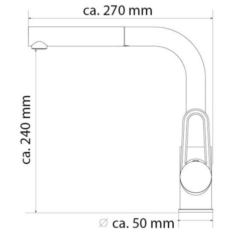 Schütte Gootsteen kraan Design met sproeikop, uittrekbaar, draaibaar, hoge druk afbeelding2 - 1