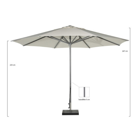 Shadowline Cuba parasol ø 400cm - Laagste prijsgarantie! afbeelding2 - 1