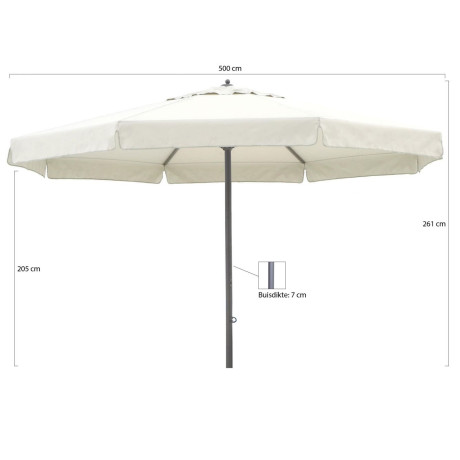 Shadowline Jamaica parasol ø 500cm - Laagste prijsgarantie! afbeelding2 - 1