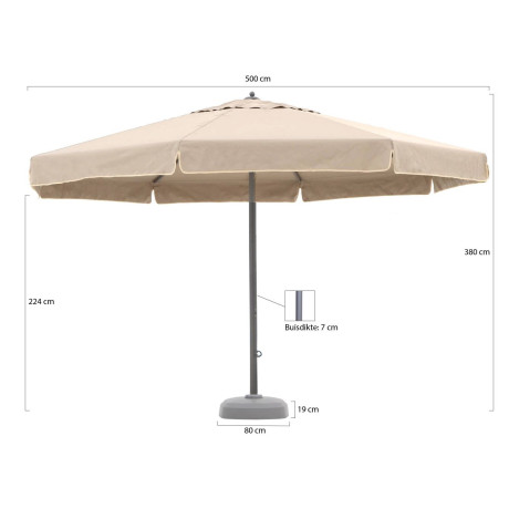 Shadowline Jamaica parasol ø 500cm - Laagste prijsgarantie! afbeelding2 - 1